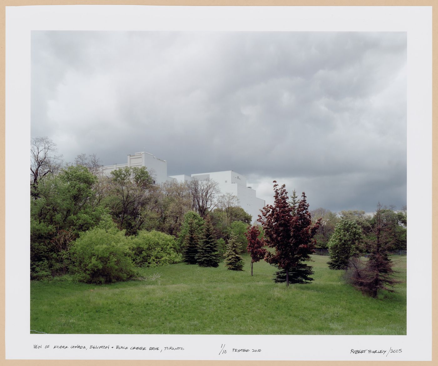 The Disappearance of Darkness Series: View of Kodak Canada (from Eglinton and Black Creek Drive), Kodak Canada, Toronto