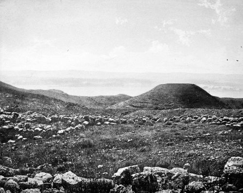 View of an archeological site near the Dead Sea, Israel