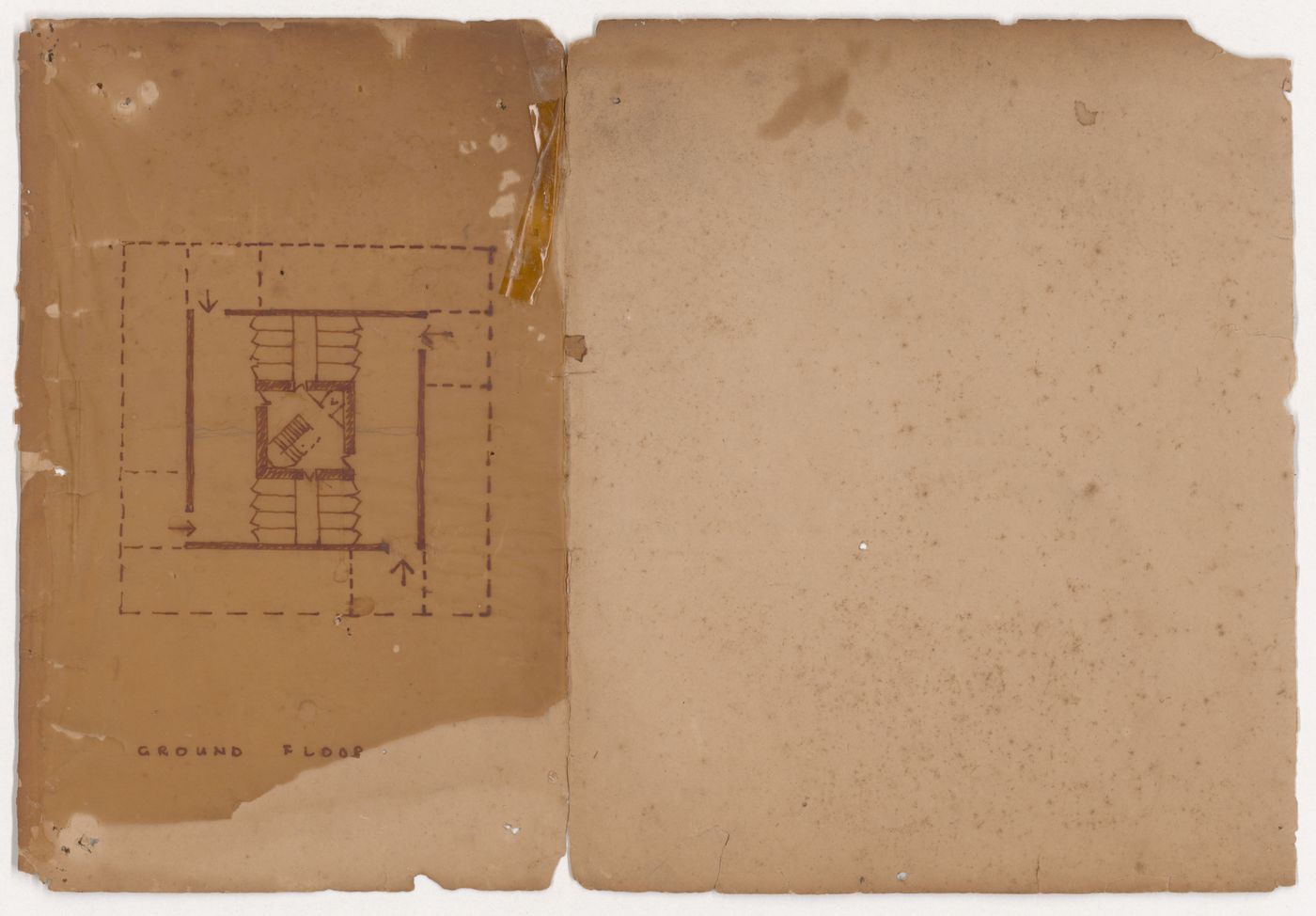 Ground floor plan for residence for lecturers at Thapar Institute of Engineering and Technology, Patiala, India