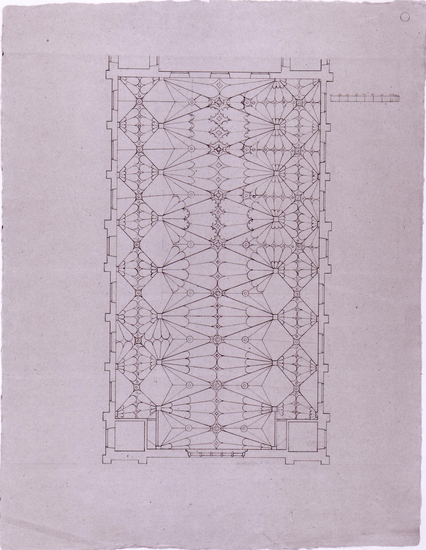Ceiling plan for Notre-Dame de Montréal
