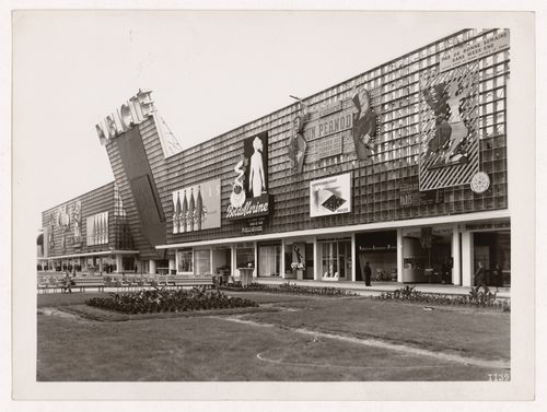 View of the Pavillon de la Publicité, 1937 Exposition internationale, Paris, France