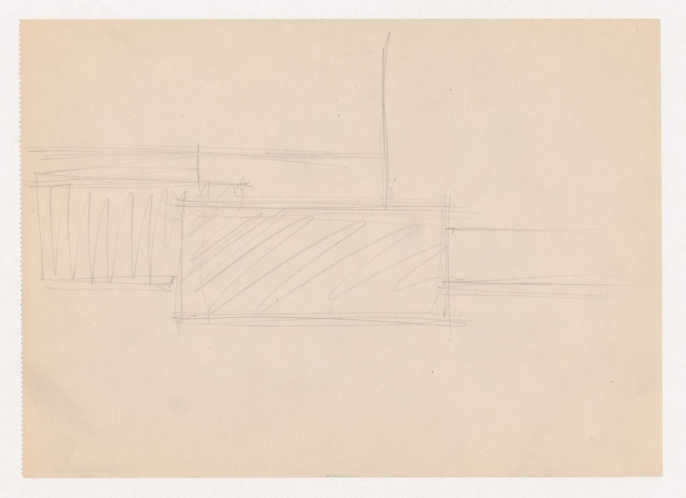 Interior perspective sketch for Museum for a Small City