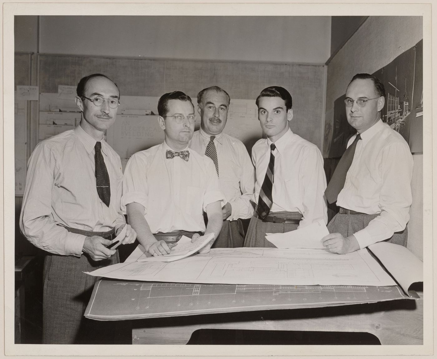 John C. Parkin and colleagues at John B. Parkin Associates Office at 1500 Don Mills Road