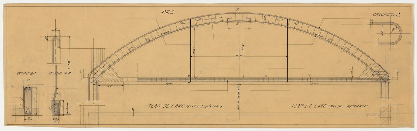 Plan de l'arc, Garage de la Montée du Zouave, Montréal (1919-1920)