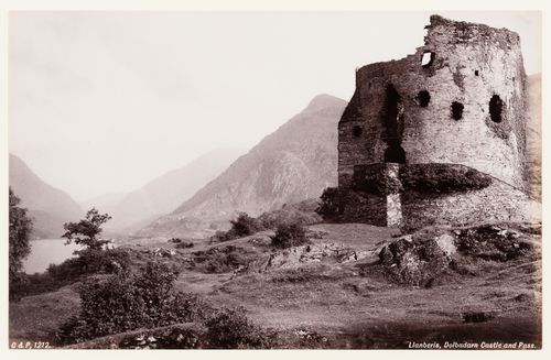 View of Dolbadarn Castle and Llanberis Pass, North Wales
