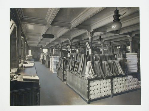 Interior view of dry goods store