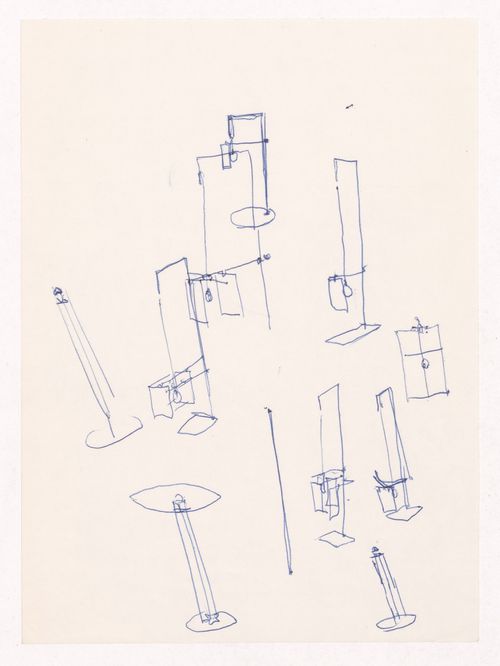 Sketch details for Banco Pinto & Sotto Mayor, agência e clube, Lamego, Portugal