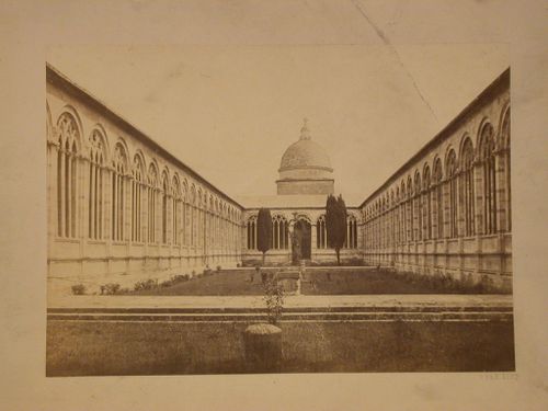 View of the Campo santo di Pisa, Italy