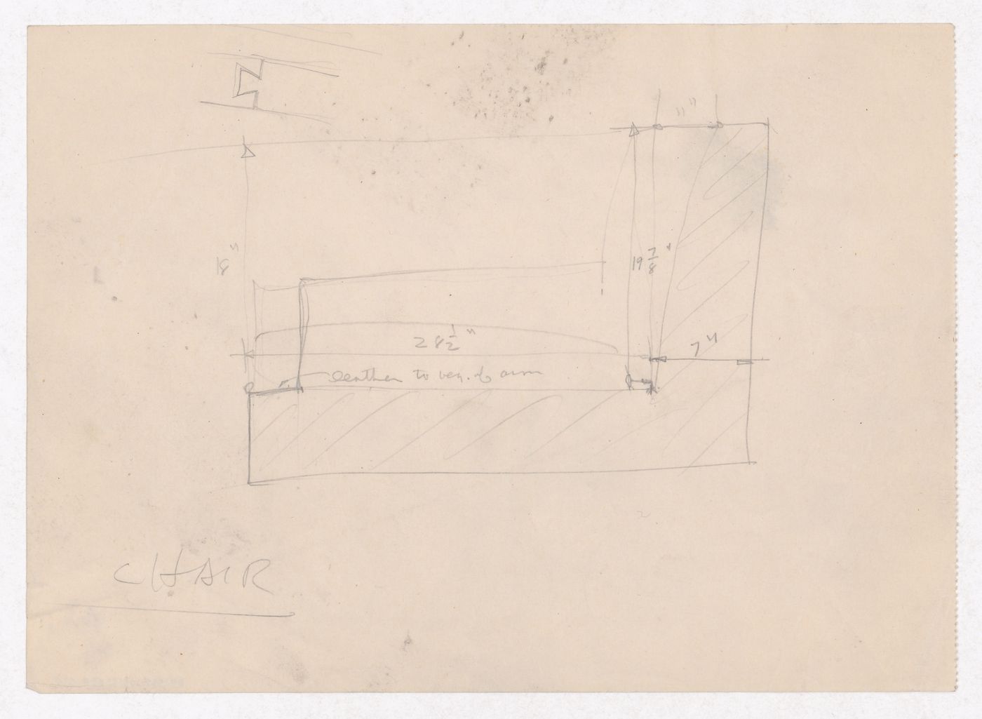 Various documents and drawings including furniture design and office renovation: File G 698