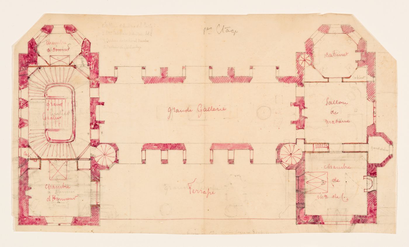 First floor plan for an unidentified house