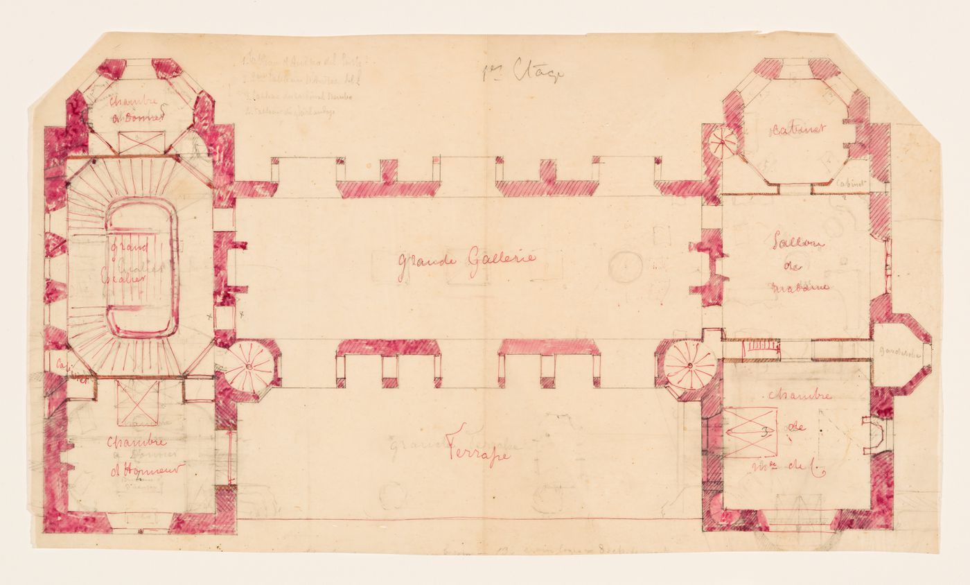 First floor plan for an unidentified house