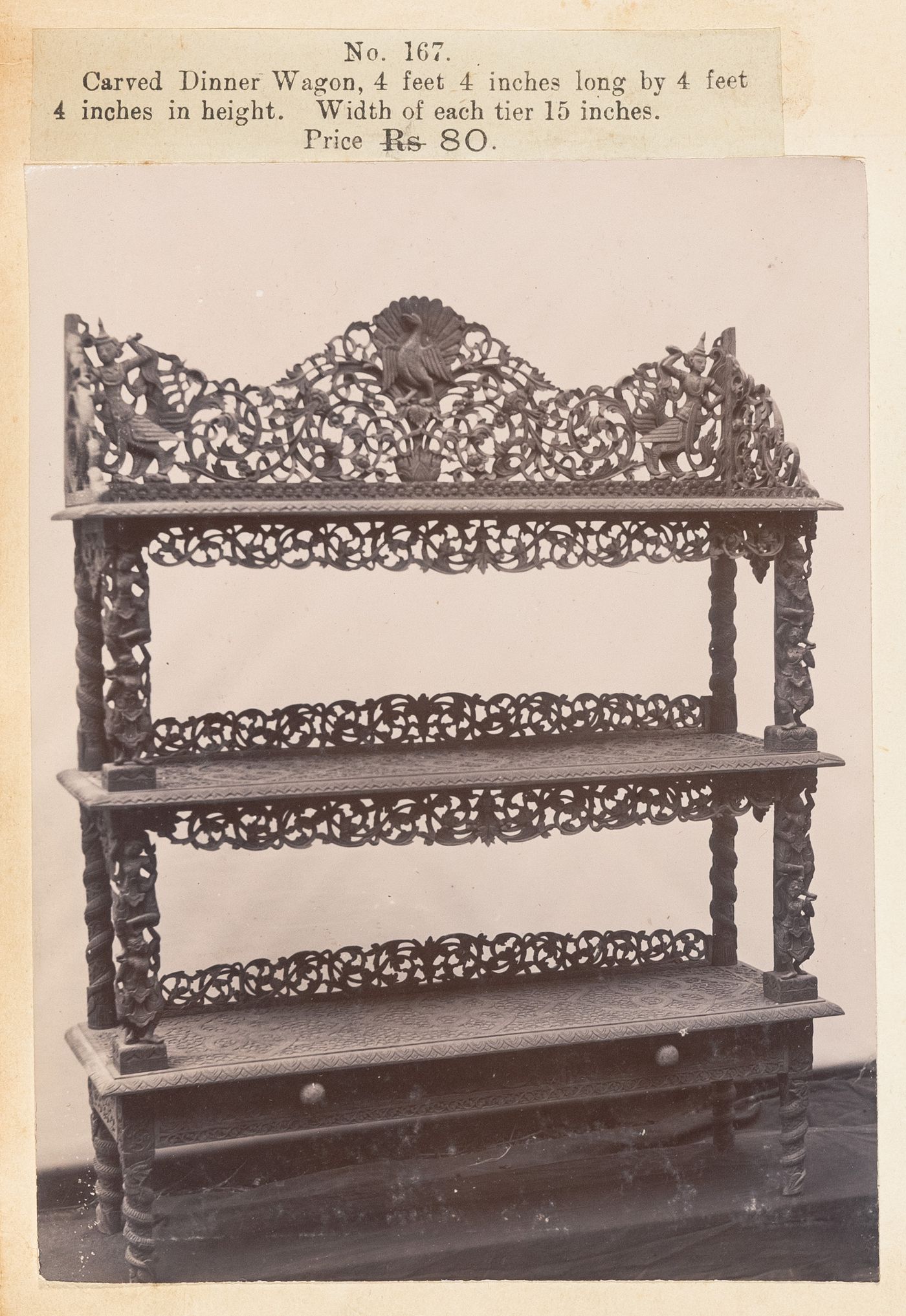 View of a shelf, F. Beato Limited, C Road, Mandalay, Burma (now Myanmar)