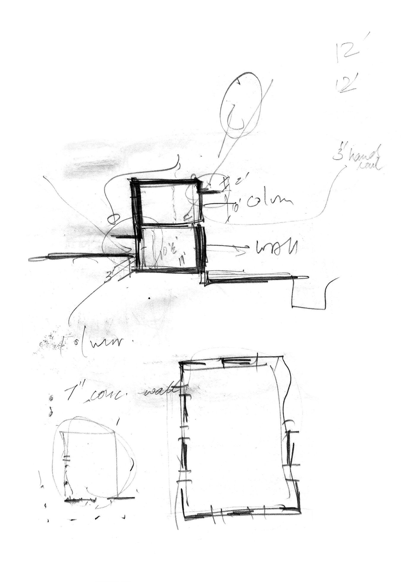 House in Chennai : sketch