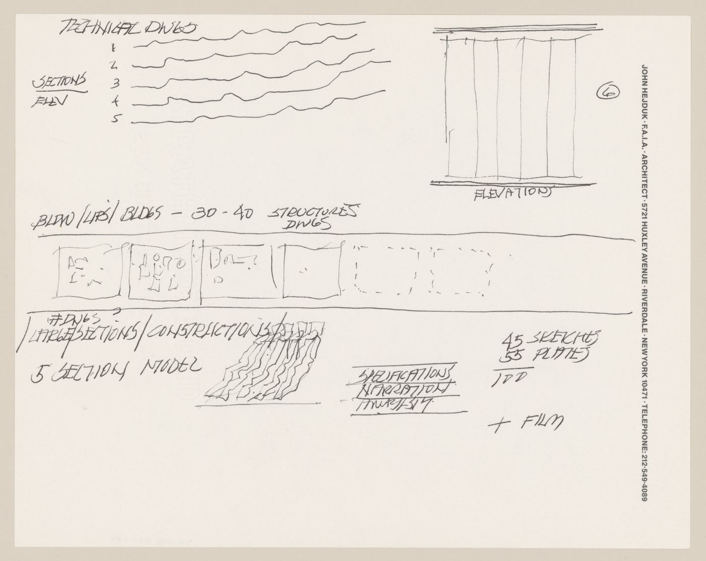 Notes and sketches for Victims II