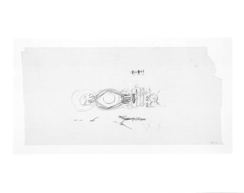 Sketch plan for the Palazzo dei Congressi, Venice, Italy