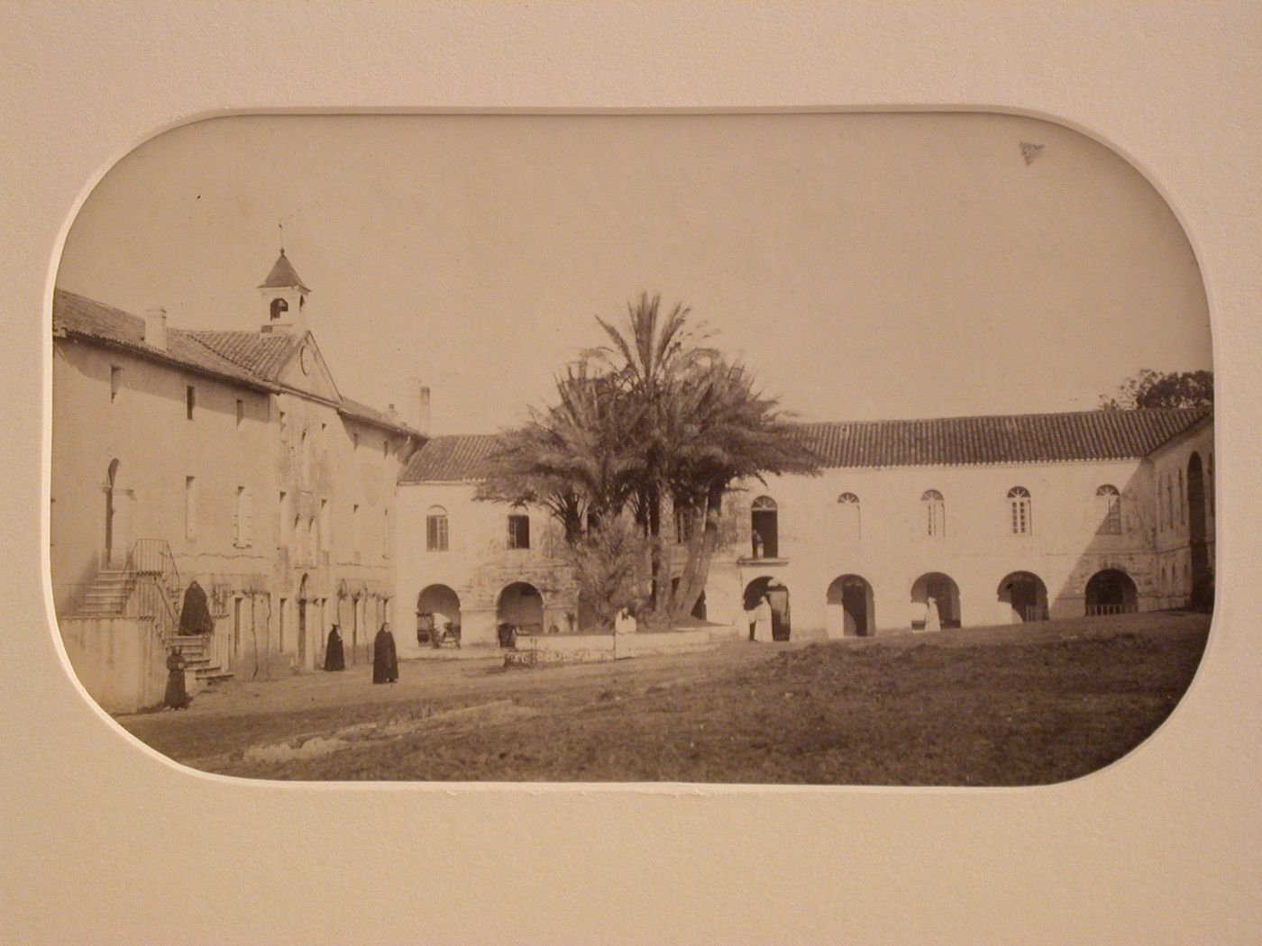Exterior view of the courtyard of St. George [?] Monastery, Sevastopol [?], Russia (now in Ukraine)