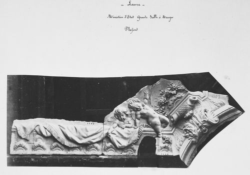 Sculptural model of cast by Emile Knecht for the dining room ceiling at the Louvre, Paris, France