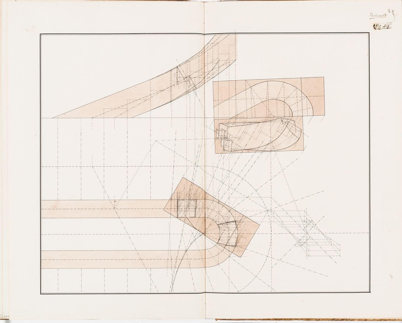 Sections for a curved joint