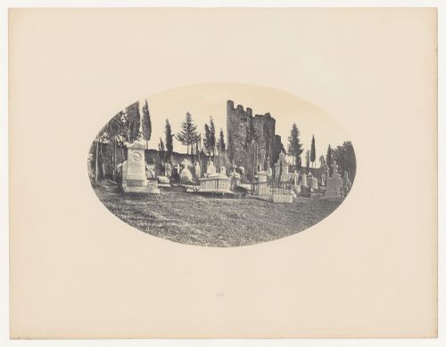 View of the Cimitero Acattolico O Degli Inglesi (also known as the Protestant Cemetery), Rome, Italy