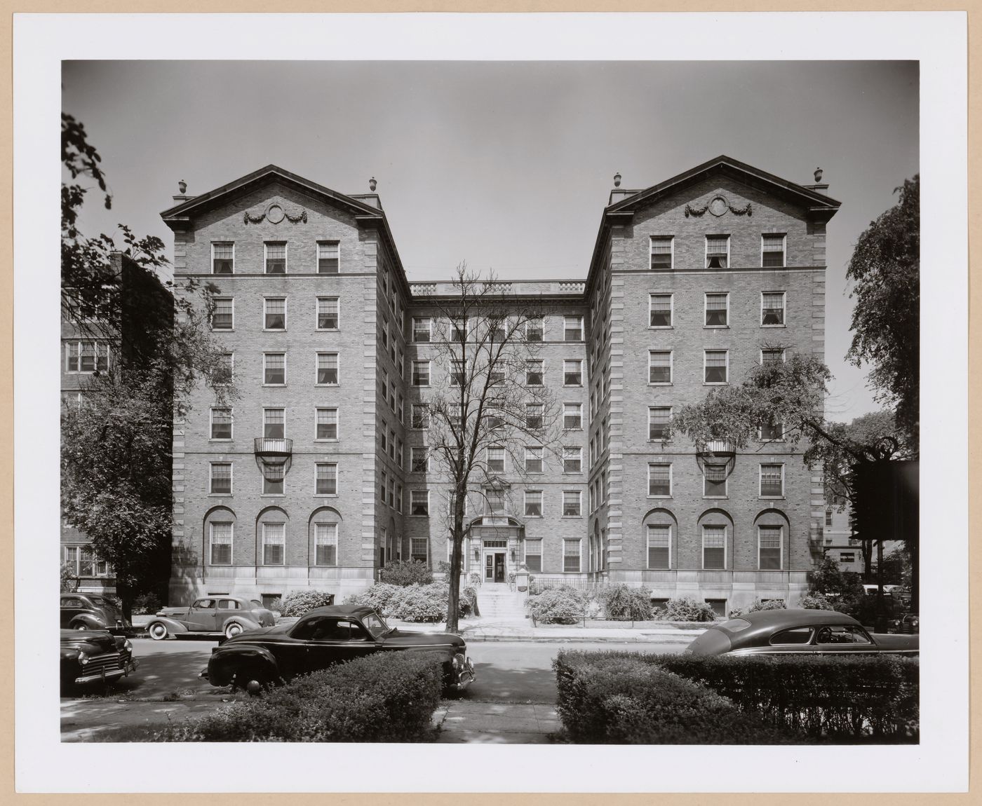 View of principal façade of the Nurses' Home, Grace Hospital, Detroit, Michigan