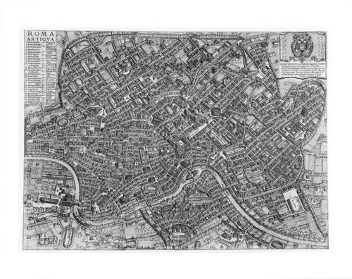 A reconstruction of ancient Rome, Italy