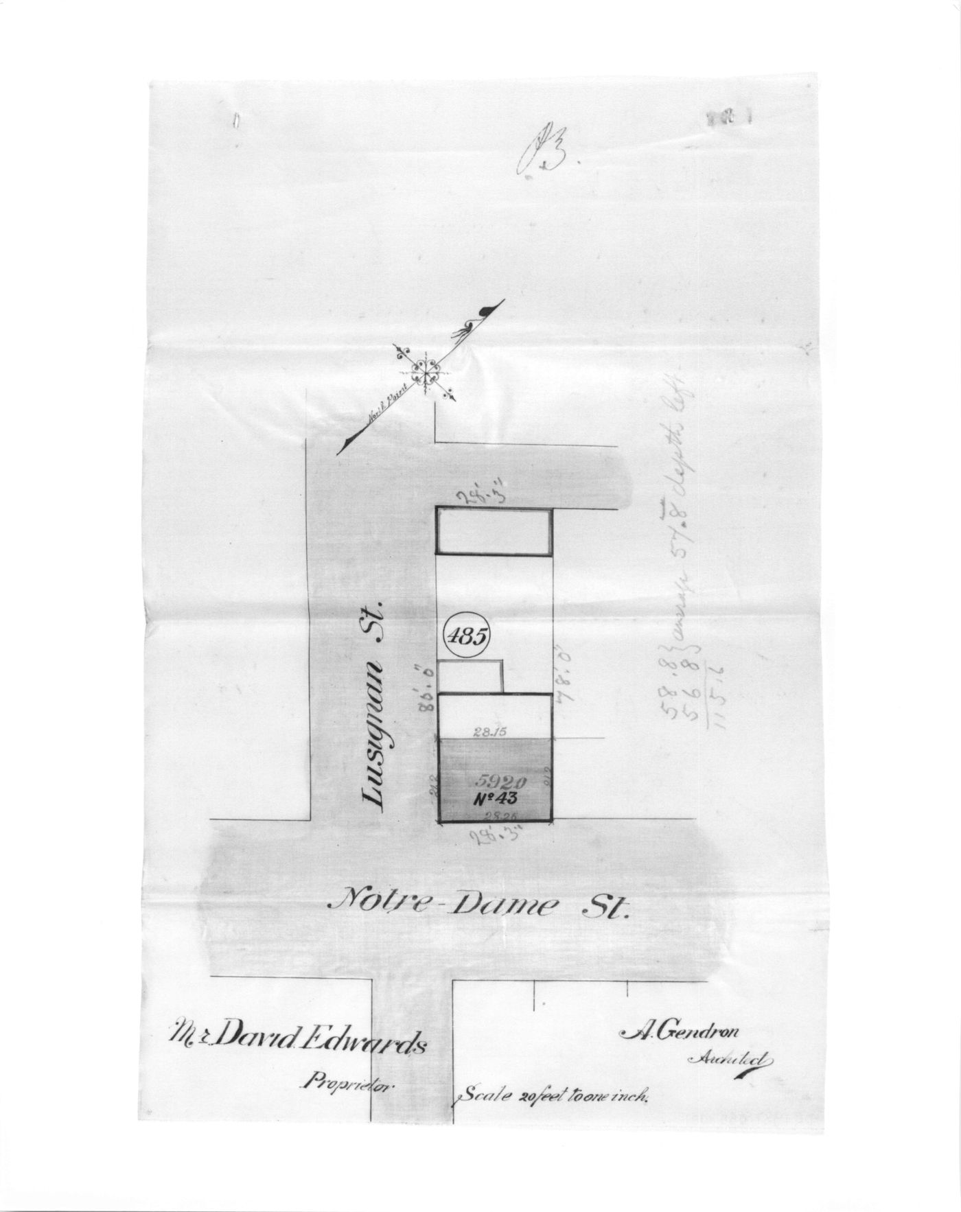 House for David Edwards - streetplan