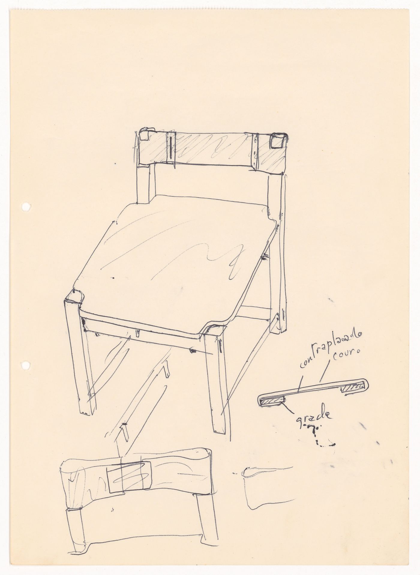 Sketch for Casa de chá, Restaurante da Boa Nova, Leça da Palmeira