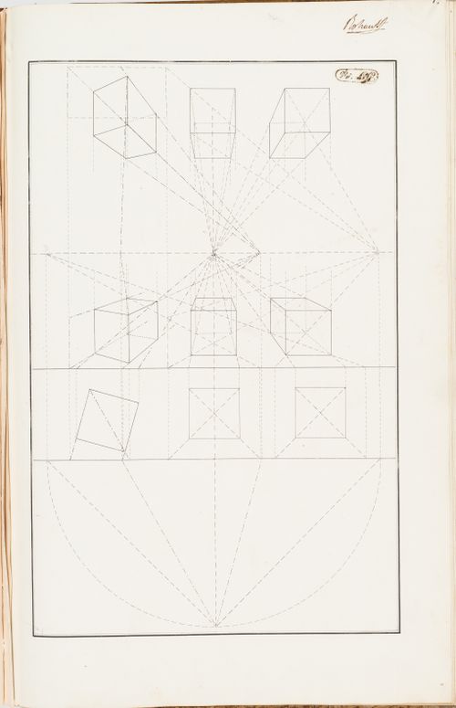 Exercise for cubes shown in perspective