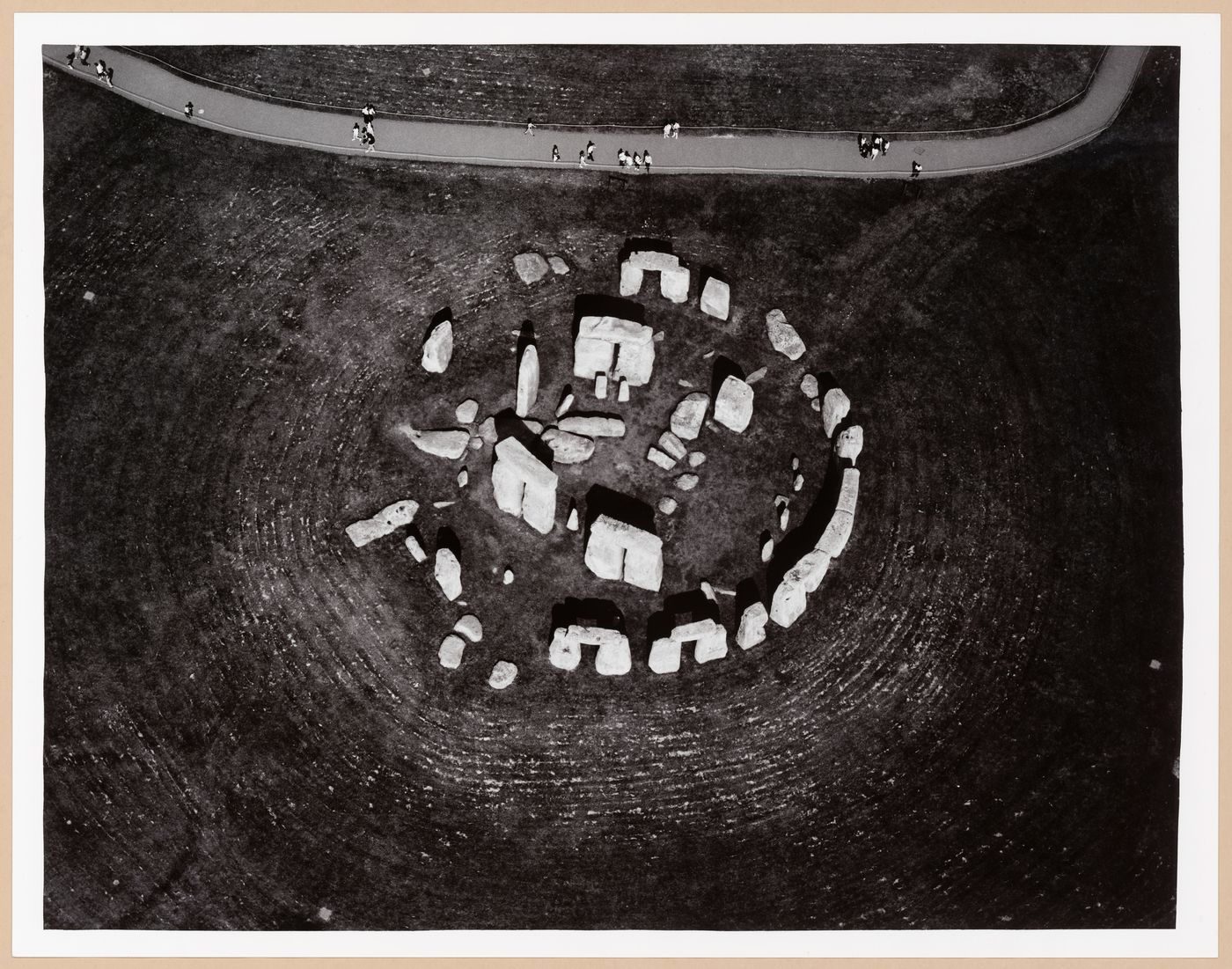 Aerial view of Stonehenge, near Amesbury, Wiltshire, England