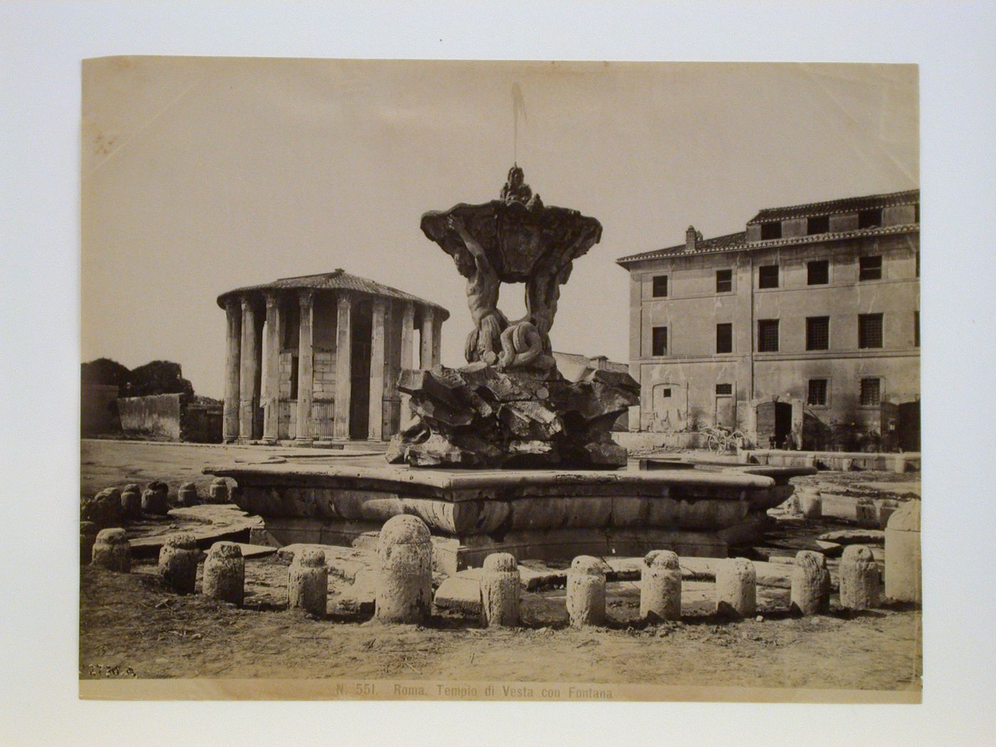 Tempio di Vesta and Fountain, Rome, Italy