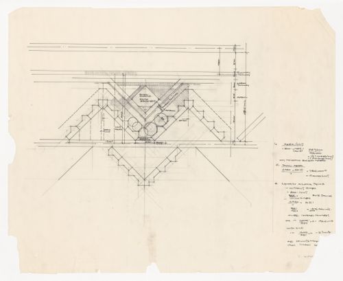 Plan with notes for Montreal International Airport, Montreal