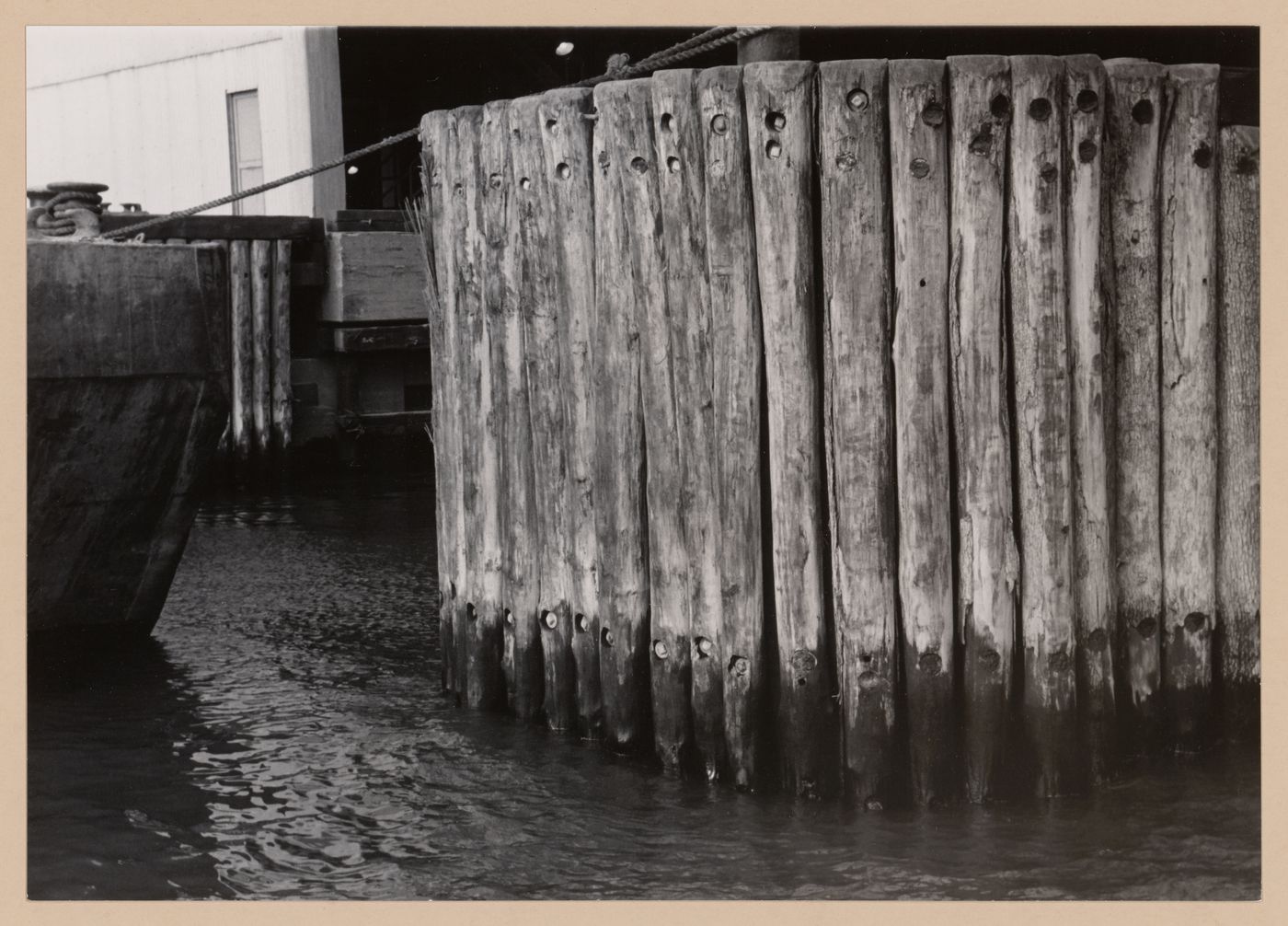 View of an harbour pier, New York City, New York