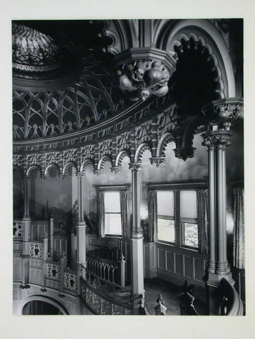 Interior of Gothic Revival building, ca. 1950