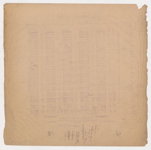 Monadnock and Kearsarge Buildings, Chicago: Dearborn Street and Custom House Place elevation