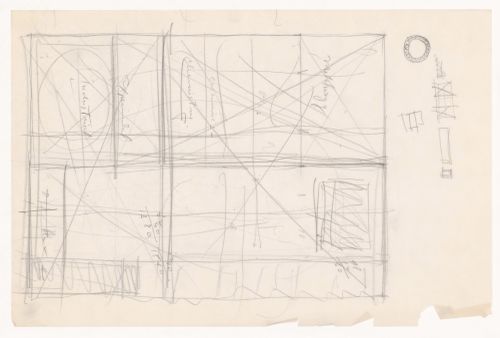 Sketch plan for a campus building for Illinois Institute of Technology