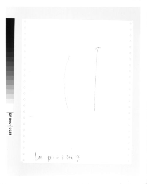 Sketch elevations for the E and D columns for the E,D,E,N, Pavilion, Rheinfelden, Switzerland