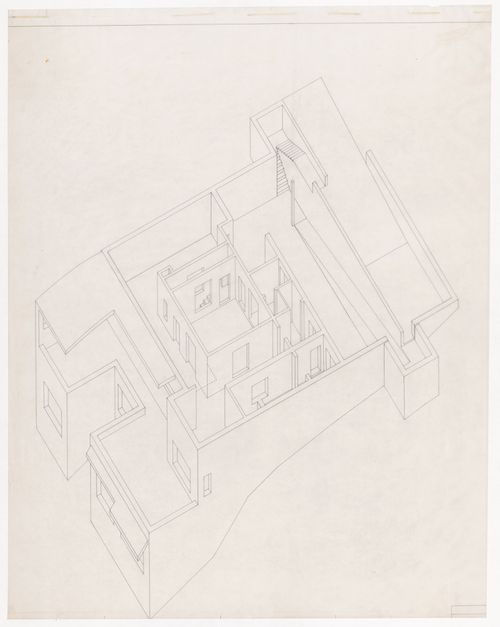 Axonometric view for Casa Guardiola, Puerto de Santa Maria, Spain
