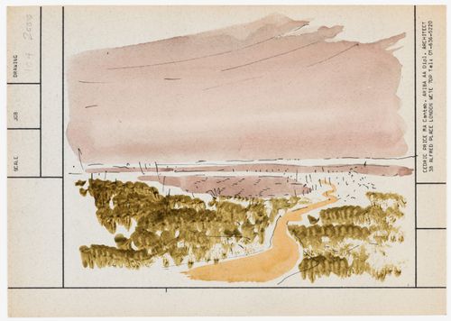 Perspective view of a site on Two Tree Island, England