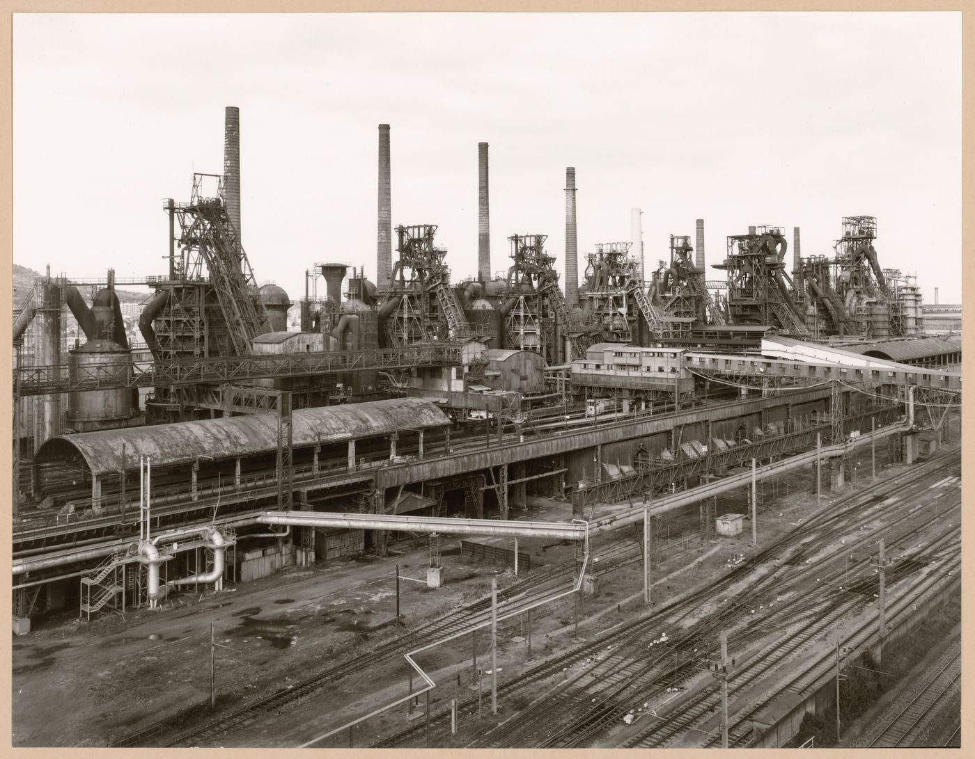General view of Sacilor-Sollac steel mill, Rombas, Lorraine, France