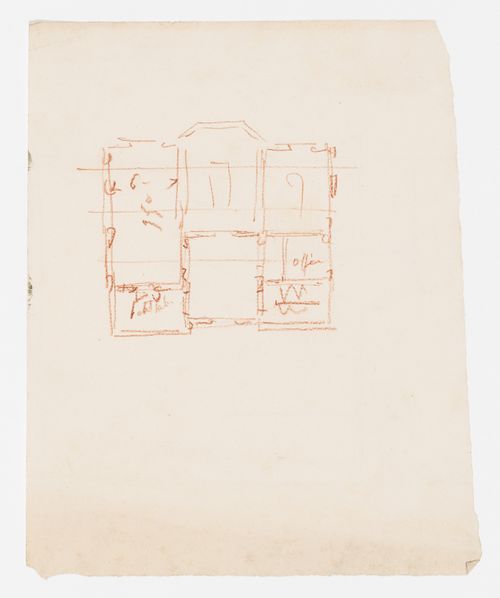 Project no. 2 for a country house for comte Treilhard: Sketch plan, possibly for the ground floor