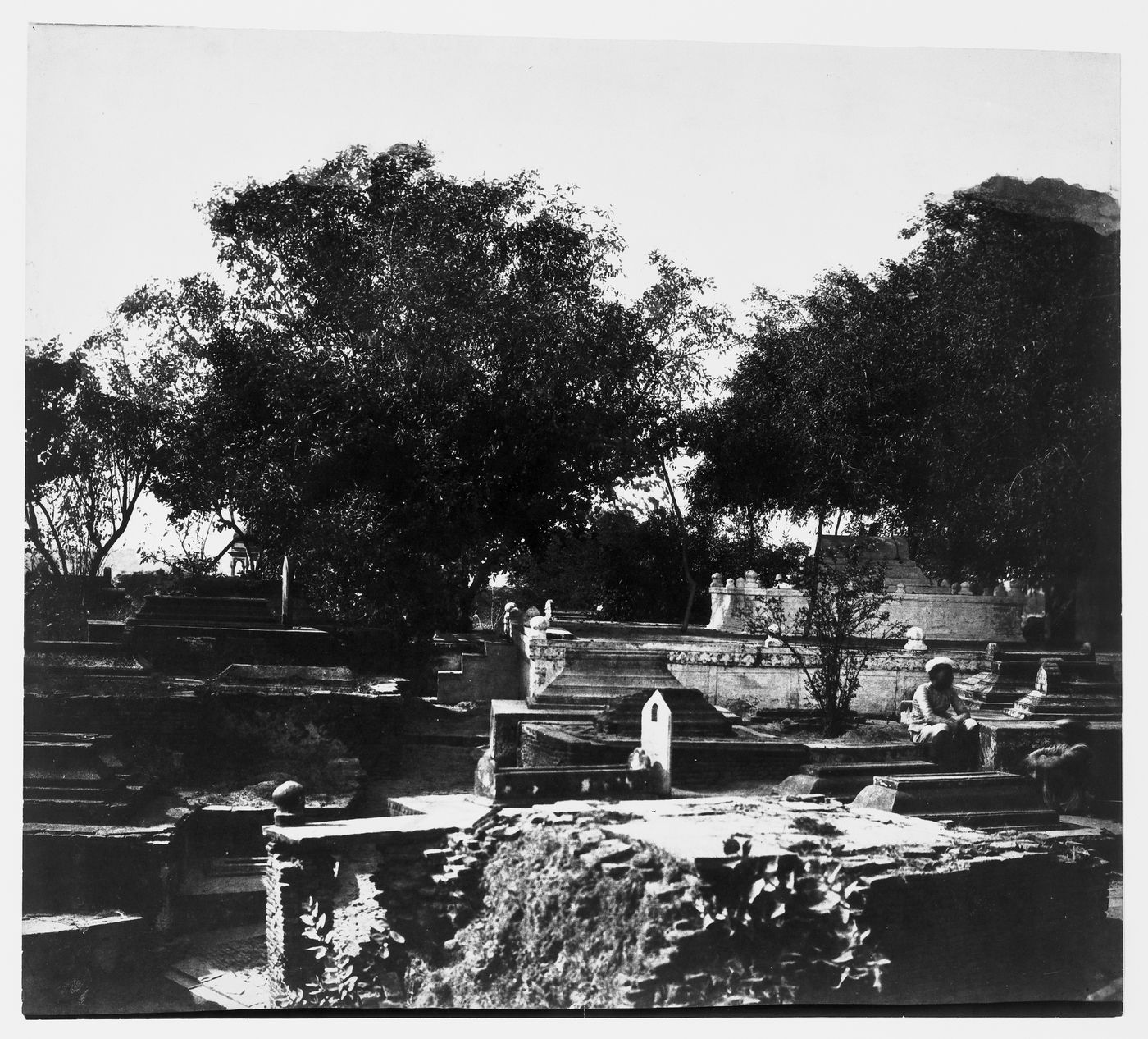 View of a cemetery, Agra, India