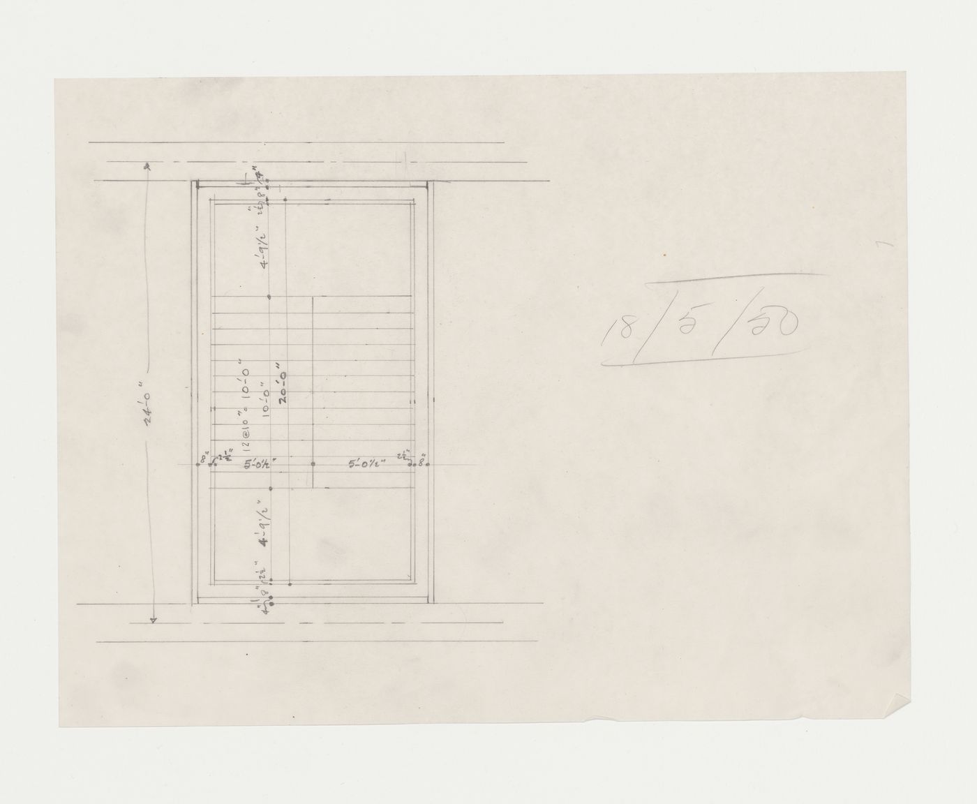 Plan d'un escalier, Imprimerie Nationale du Canada, Hull, Québec, Canada