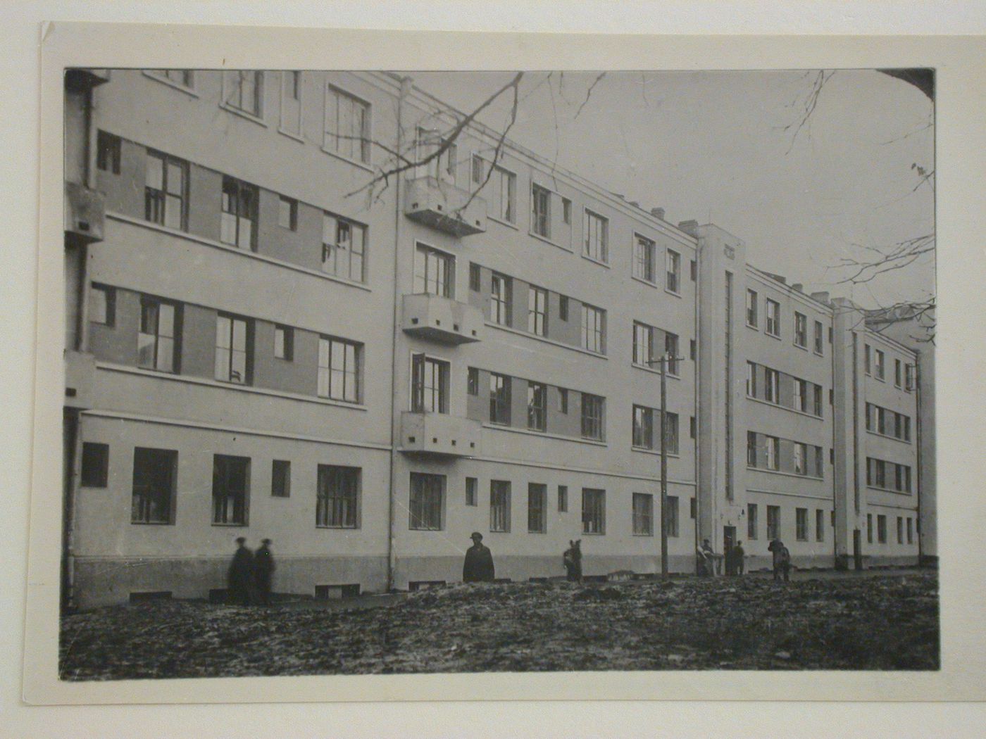 Exterior view of the Specialist's housing complex [?], Moskovian Street, Yerevan, Soviet Union (now in Armenia)
