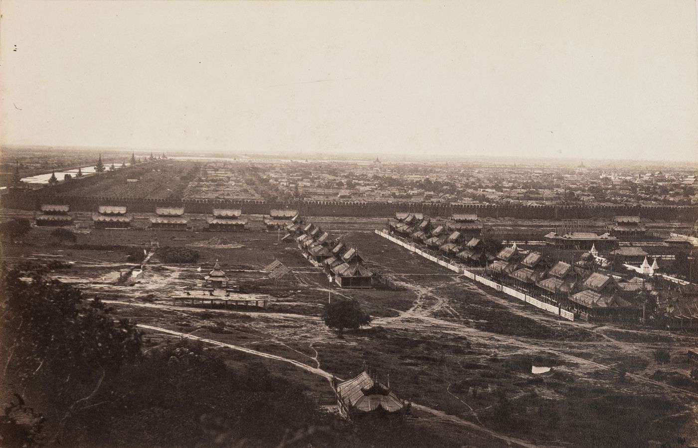 Aerial View of Mandalay, Burma (now Myanmar)