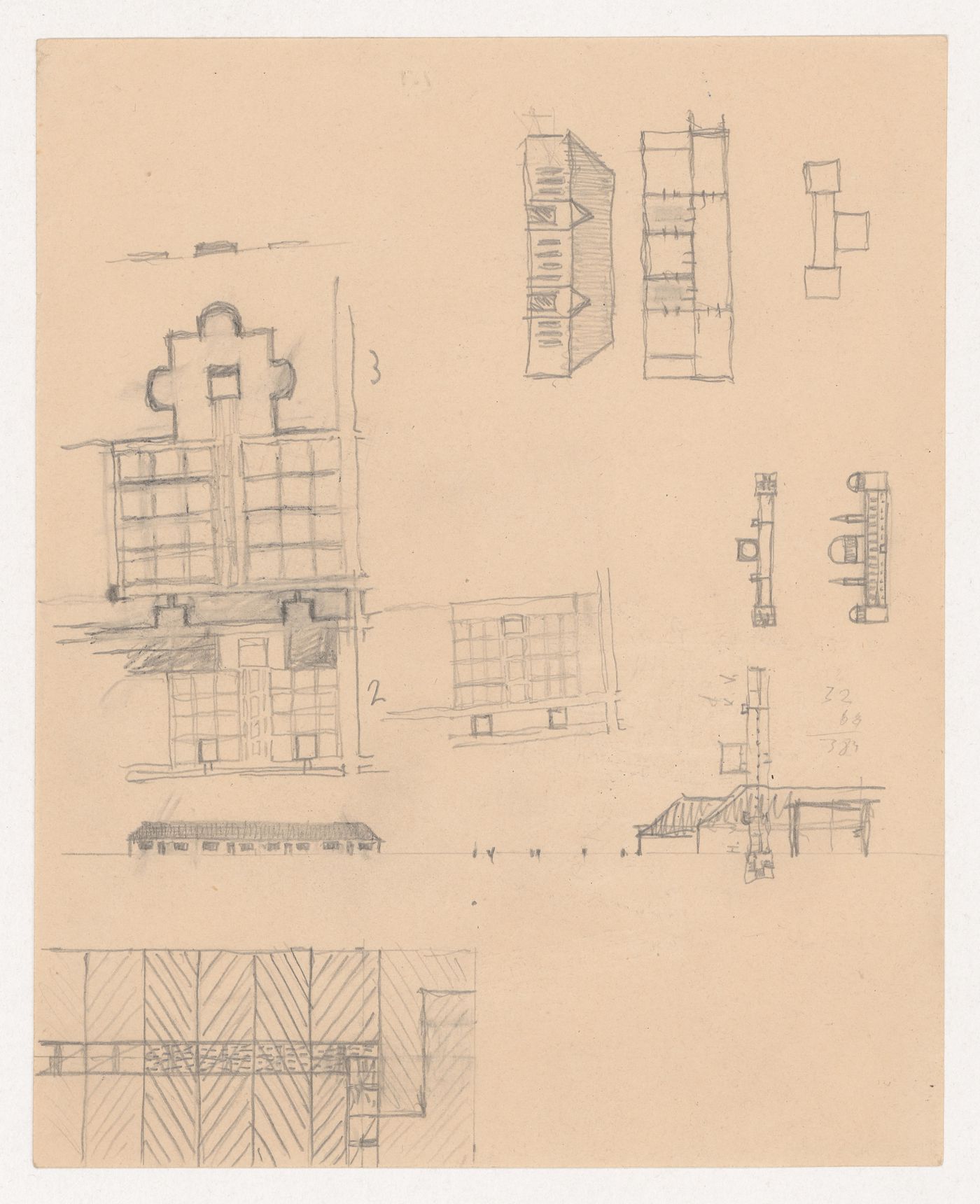 Sketches for buildings and building complexes