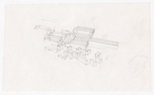 Sketch axonometric view for Recuperação da Área do Campo di Marte, Giudecca, Italy