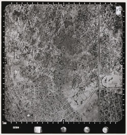 Aerial photograph of Wagadogo neighbourhood, Ouagadougou, Burkina Faso