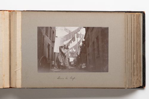 View of a narrow street in Quebec City, Quebec, Canada