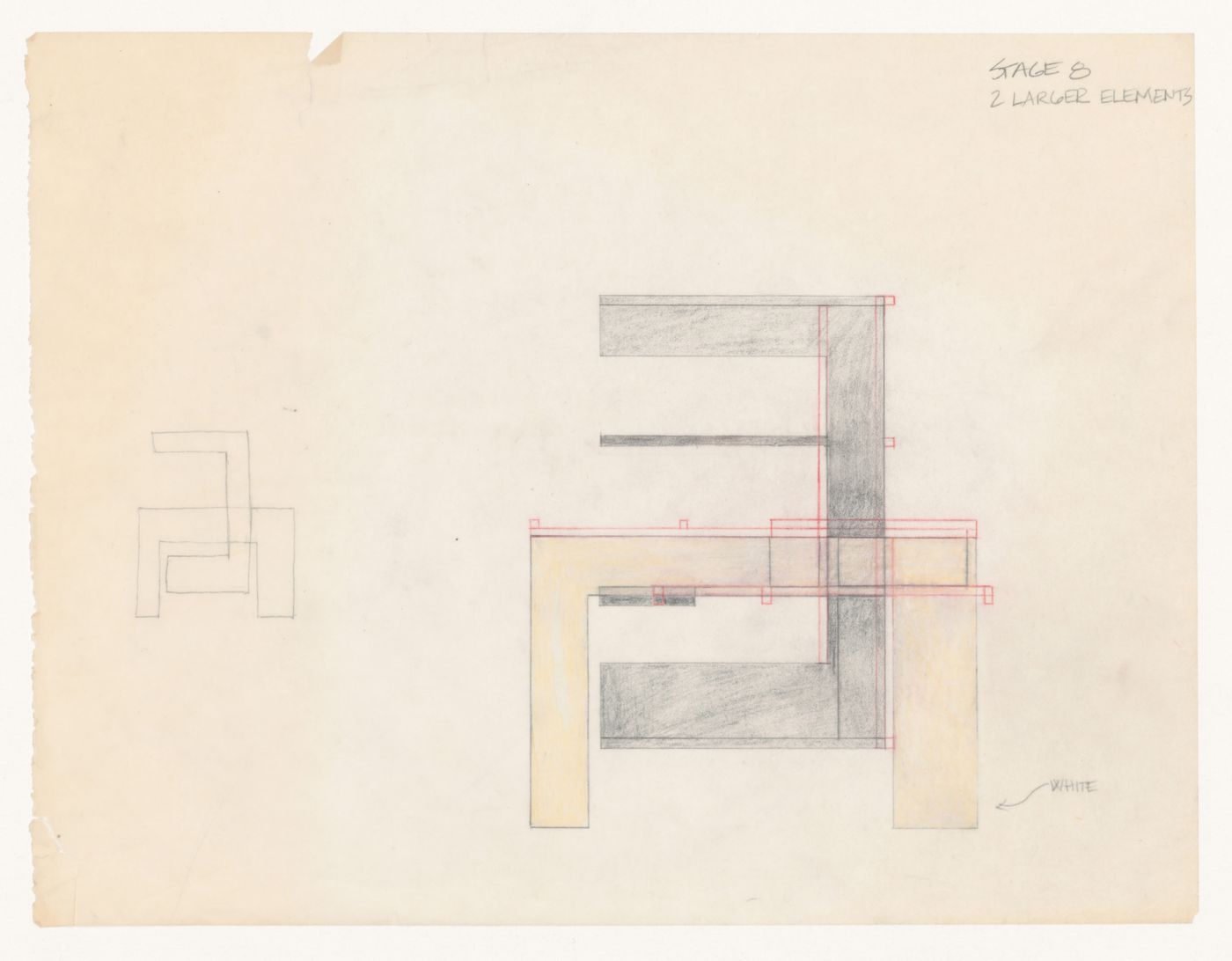 Sketch for House VI, Cornwall, Connecticut