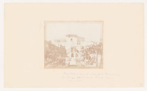 The same, as built into The Franciscan Convent, when Lord Byron dated his letters from the window above it, in 1811 - (a sun-copy from a sketch of that time) The "Choragic Trophy of Lysicrates" - (erected 335 years B.C.)